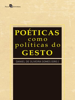 cover image of Poéticas como políticas do gesto
